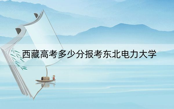 西藏高考多少分报考东北电力大学？附2022-2024年最低录取分数线