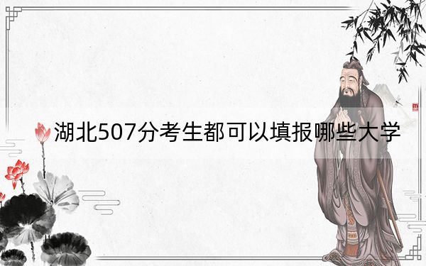 湖北507分考生都可以填报哪些大学？（供2025年考生参考）