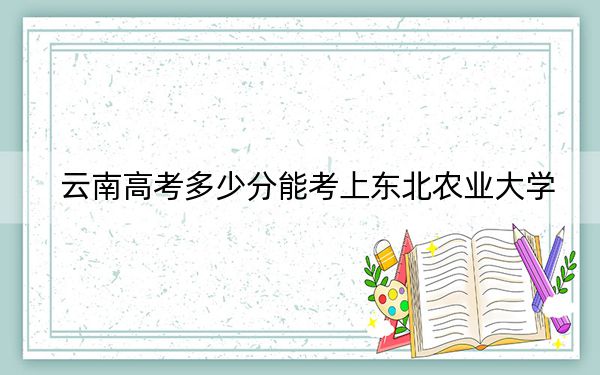 云南高考多少分能考上东北农业大学?2024年文科录取分590分 理科最低546分