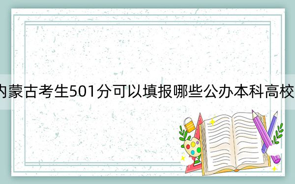 内蒙古考生501分可以填报哪些公办本科高校名单？（附带2022-2024年501录取名单）