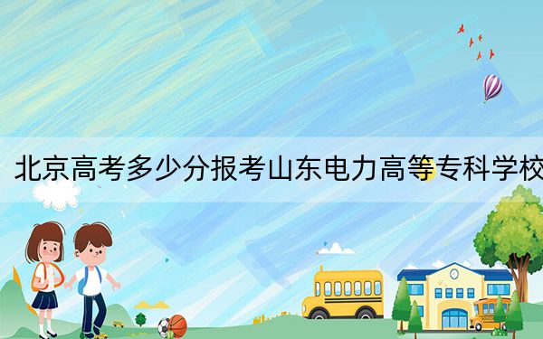 北京高考多少分报考山东电力高等专科学校?2024年综合246分
