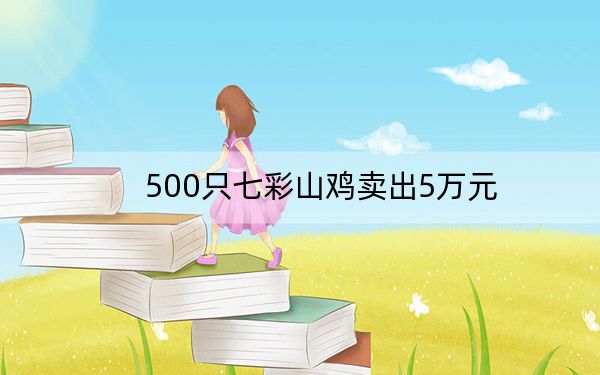500只七彩山鸡卖出5万元