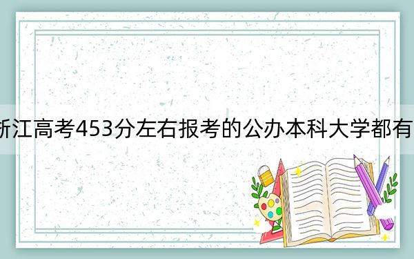 浙江高考453分左右报考的公办本科大学都有哪些？