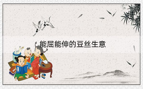 能屈能伸的豆丝生意