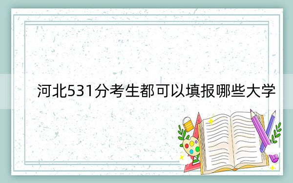 河北531分考生都可以填报哪些大学？（供2025年考生参考）