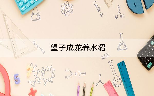 望子成龙养水貂