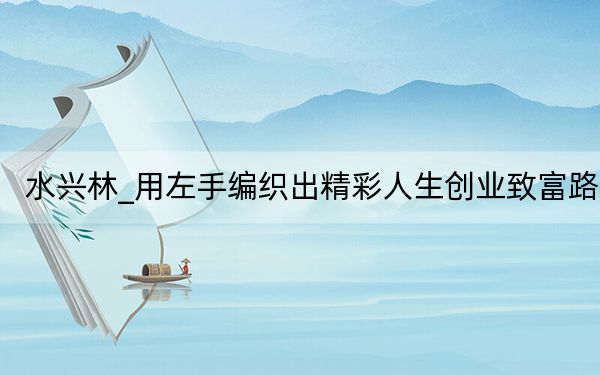 水兴林_用左手编织出精彩人生创业致富路