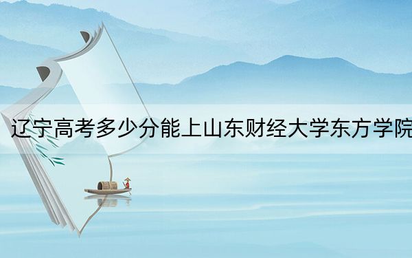 辽宁高考多少分能上山东财经大学东方学院？2024年历史类428分 物理类录取分442分