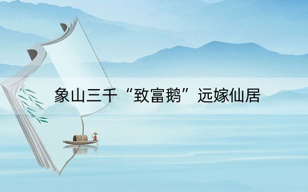 象山三千“致富鹅”远嫁仙居