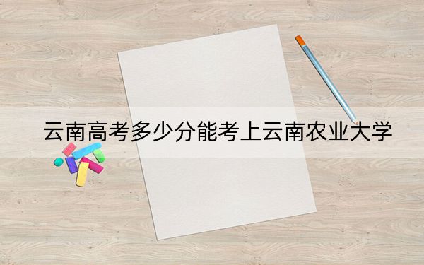 云南高考多少分能考上云南农业大学？2024年文科554分 理科最低513分