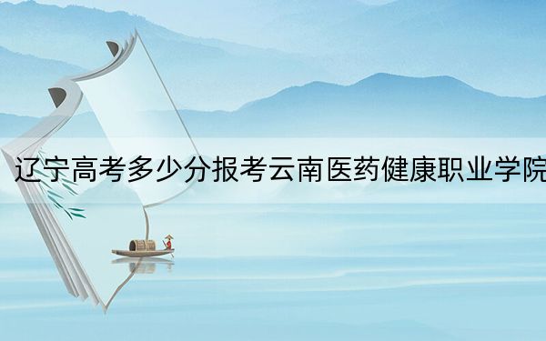 辽宁高考多少分报考云南医药健康职业学院？2024年历史类最低320分 物理类267分