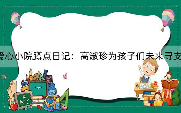 爱心小院蹲点日记：高淑珍为孩子们未来寻支持