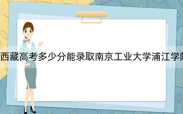 西藏高考多少分能录取南京工业大学浦江学院?附2022-2024年最低录取分数线