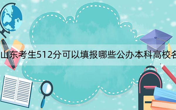 山东考生512分可以填报哪些公办本科高校名单？（附带近三年高考大学录取名单）