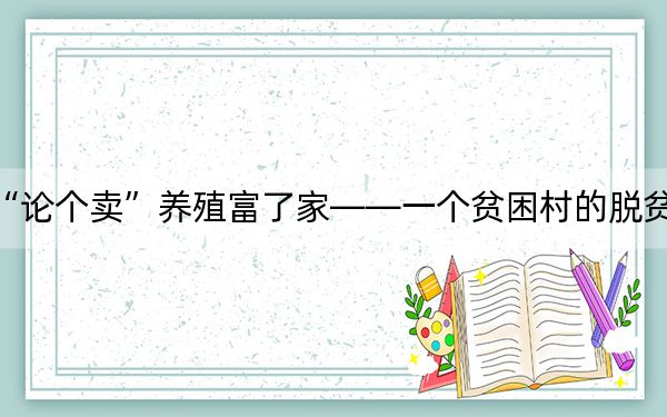 鸡蛋“论个卖”养殖富了家——一个贫困村的脱贫致富经