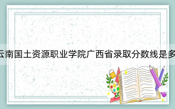 云南国土资源职业学院广西省录取分数线是多少？2025年广西考生参考