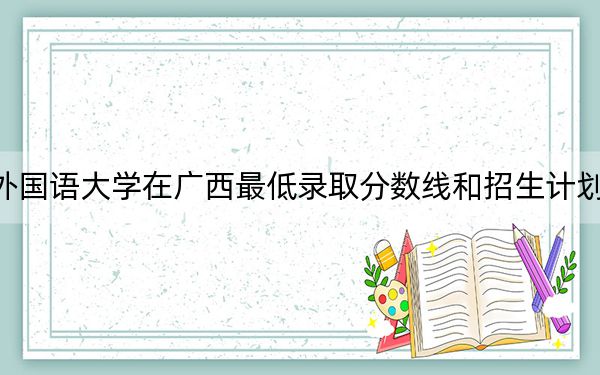 吉林外国语大学在广西最低录取分数线和招生计划公布！
