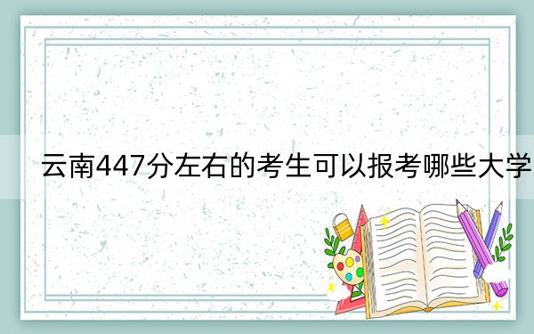 云南447分左右的考生可以报考哪些大学?(供2025年考生参考)